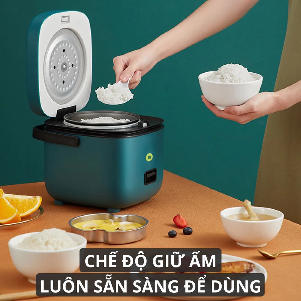 Nồi Cơm Điện Mini Mishio MK265 0.8 Lít - Hàng chính hãng