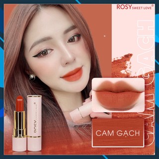 Son sáp, son lì rosy sweetlove không chì cao cấp chính hãng màu cam gạch
