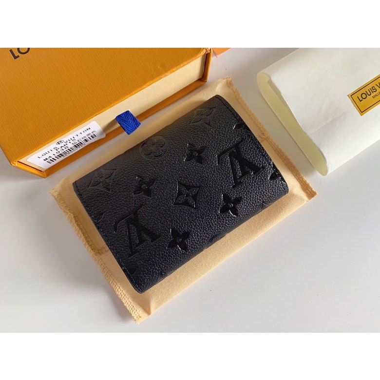 100% chính hãng LV Louis Vuitton Lady ngắn ví M41938 hoa văn kim cương dập nổi