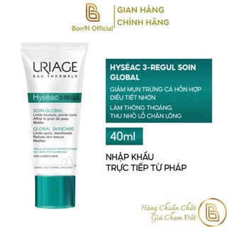 Kem dưỡng ngừa mụn Uriage Hyseac 3 Regul Soin Global 40ml