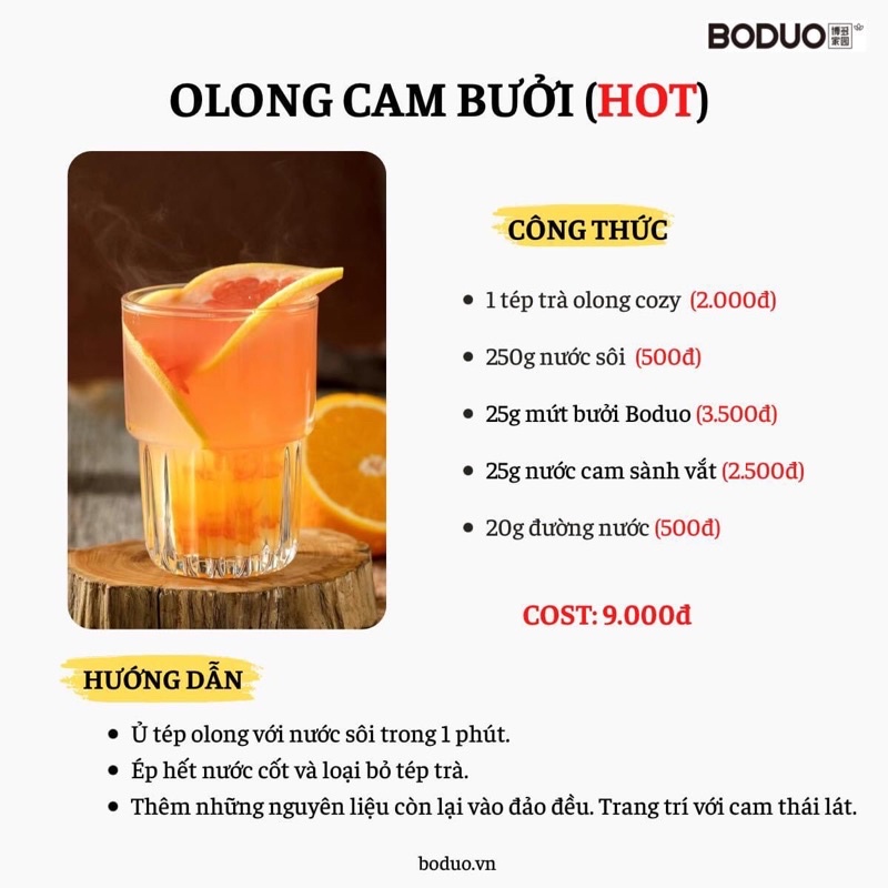 Mứt bưởi Boduo hộp 1kg