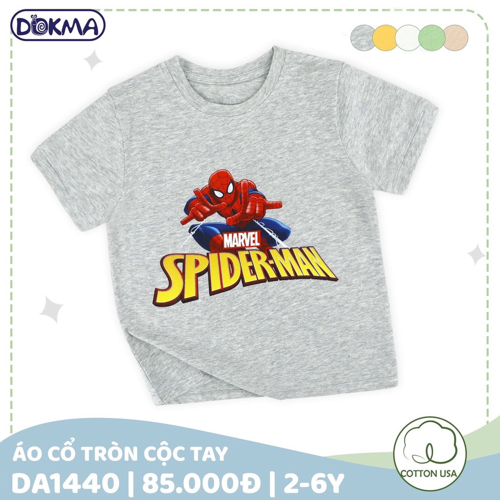 Áo cộc tay bé trai hình người nhện Dokma  DA1440