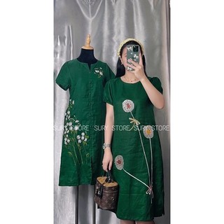 ĐẦM SUÔNG THÊU HOA