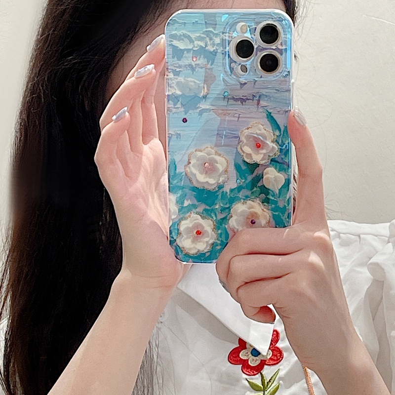 Ốp Điện Thoại Mềm Hình Hoa Đính Đá Cho Xiaomi 11T 12 12s 12X 12T 13 Pro Mi 10 10s 10T 11 Lite Poco C40 X2 F3 F2 M3 M4 Pro