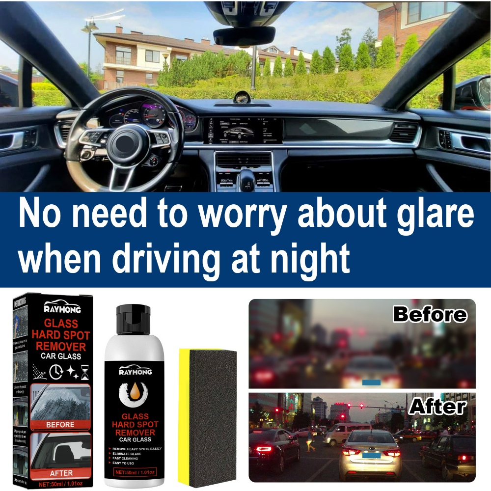 Bộ Miếng Xốp Dán Kính Chắn Gió Xe Hơi Loại Bỏ Vết Dầu Làm Sạch Sâu
