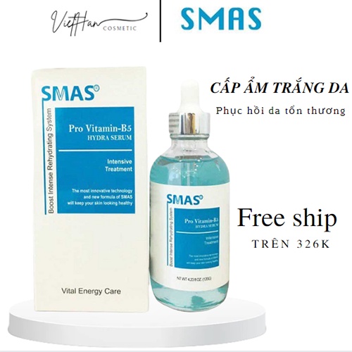 Serum Cấp Ẩm Phục Hồi Giảm Mụn Trắng Da SMAS Pro Vitamin B5 Hydra 200ML Hàng Nhập Khẩu