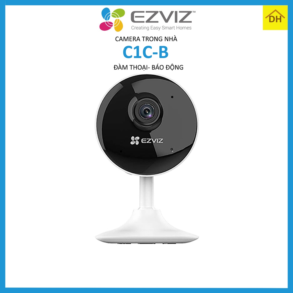 Camera EZVIZ C1C-B 2M 1080p Góc Rộng 2.8mm- Đàm Thoại 2 Chiều- Báo Động Chống Trộm- Wifi Trong Nhà Chính Hãng