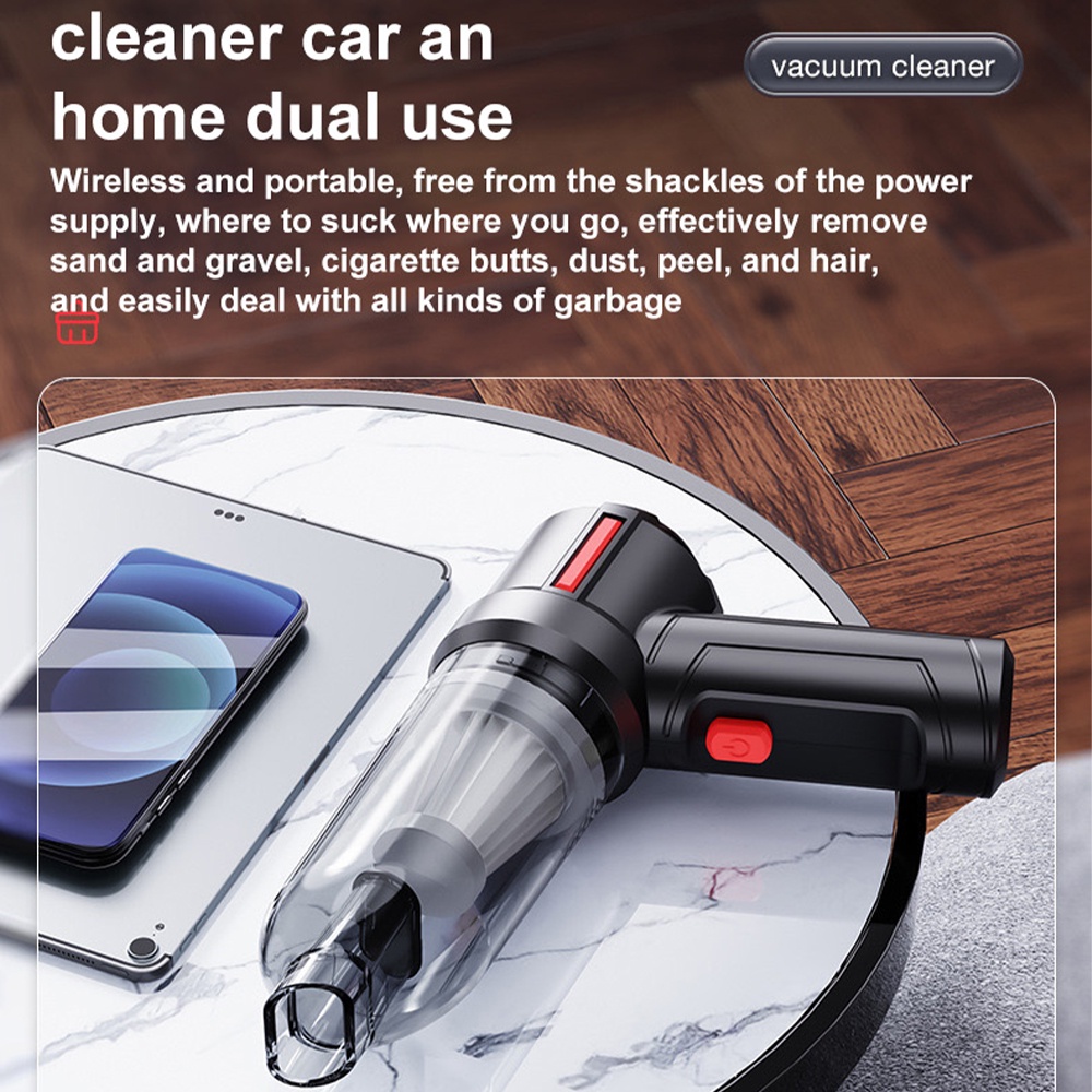 Vediot Máy hút bụi cầm tay Máy Hút Bụi 10000Pa + Bình Khí Nén Vệ Sinh Bàn Phím Máy Tính Xe Hơi