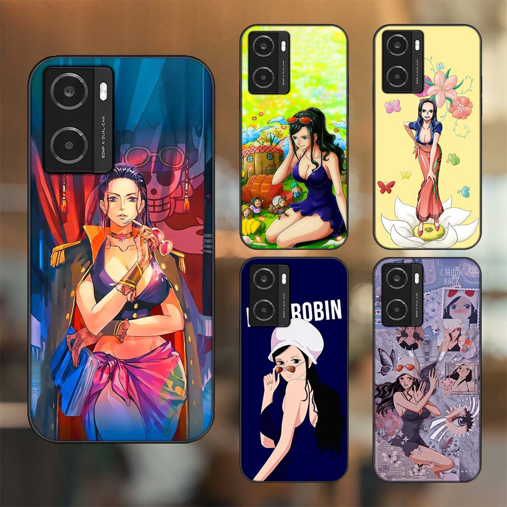 Ốp lưng Oppo A77s viền đen in hình Nico Robin One Piece Đảo Hải Tặc
