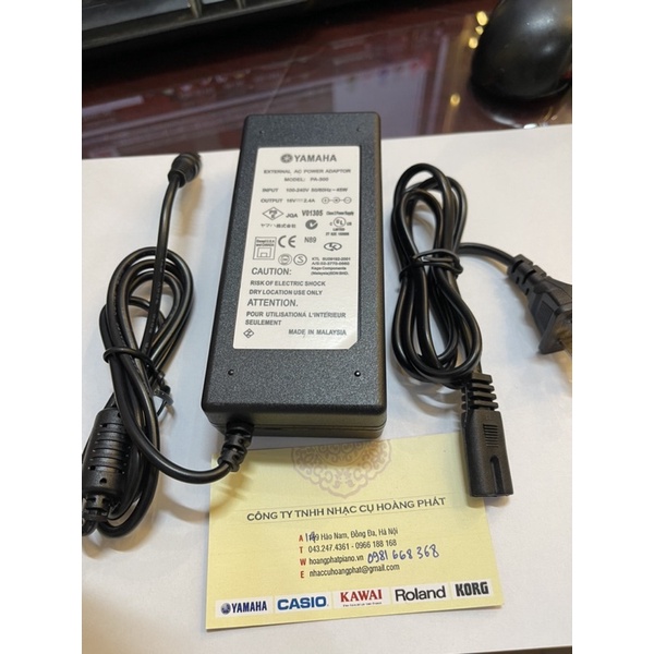 Nguồn 16V 2.4A dùng cho đàn organ yamaha  s500,s700,s900,s970,s950,Sx900,sx600,s650,s670,dgx670,ydp162...