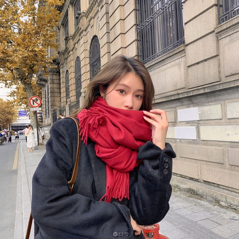 Khăn trơn lông cừu