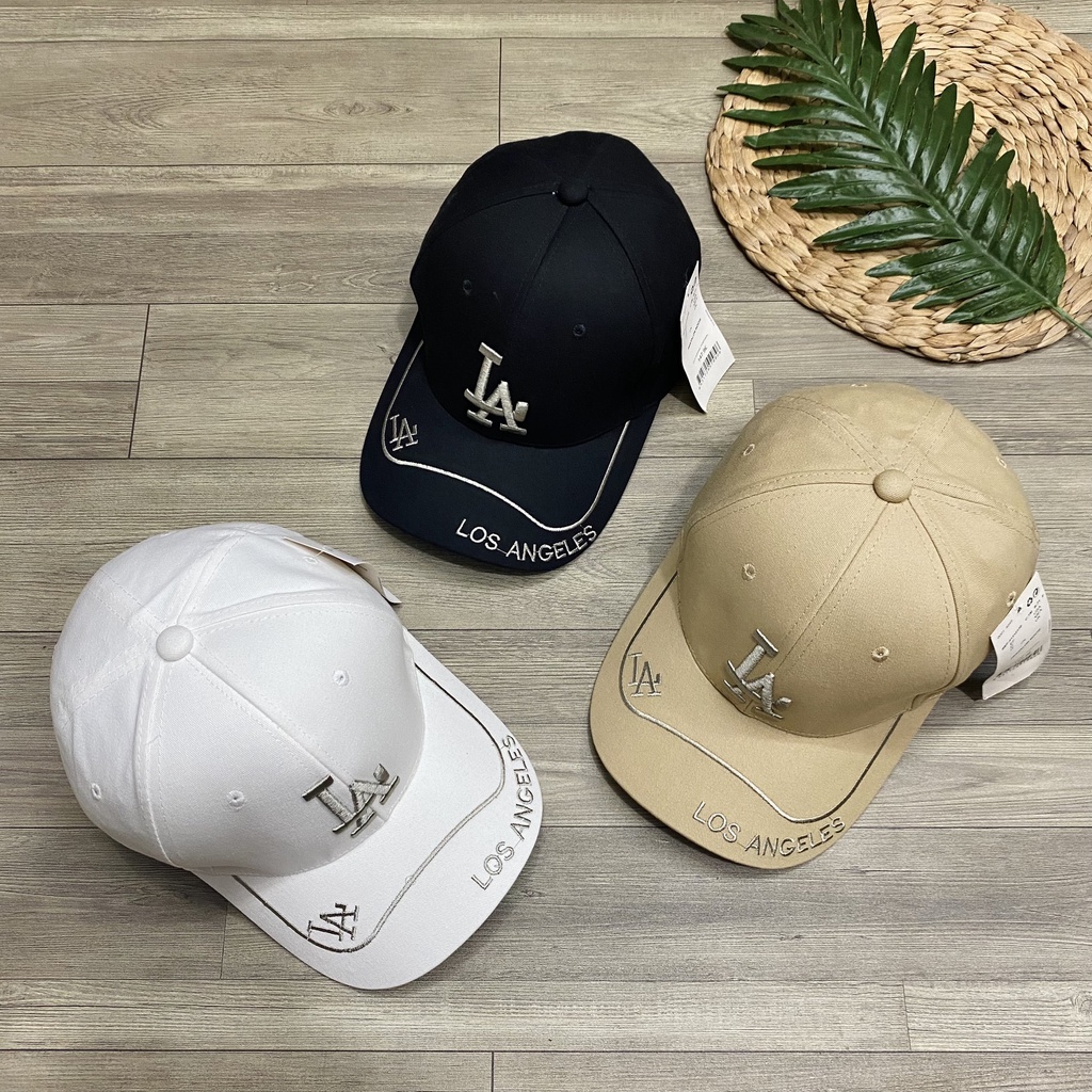 Nón kết nam nữ chữ thêu LA cách điệu siêu đẹp chất kaki đứng phom - NN15