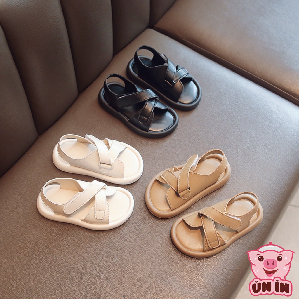 Sandal bé trai bé gái - Dép sandal quai chéo thoáng chân chất da PU siêu êm chính hãng MG baby cho bé M8866