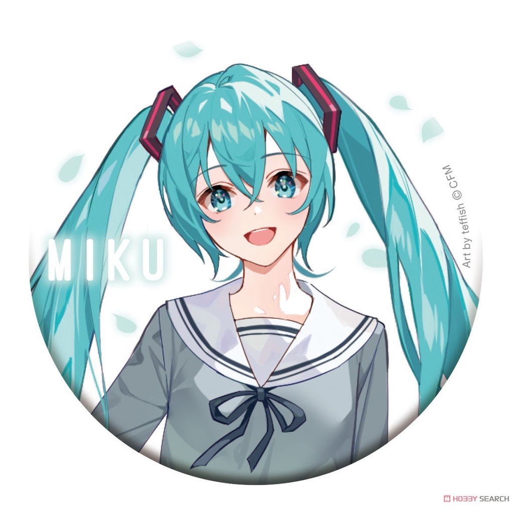 Huy hiệu IN HÌNH HATSUNE MIKU ver Học sinh manga anime chibi quà tặng xinh xắn độc đáo