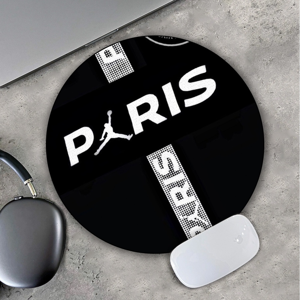 Lót Chuột Gaming in hình Jordan Câu Lạc Bộ Bóng Đá Paris Saint Germain Pad decor bàn làm việc chơi game size 35cm