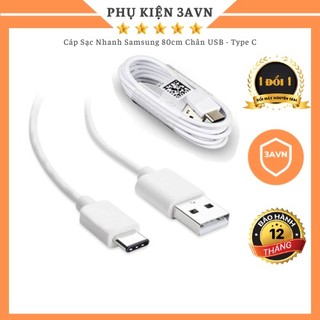 Cáp Sạc Nhanh sam sung USB Type C (dài 1m)  (Bảo hành 12 tháng) - 3AVN