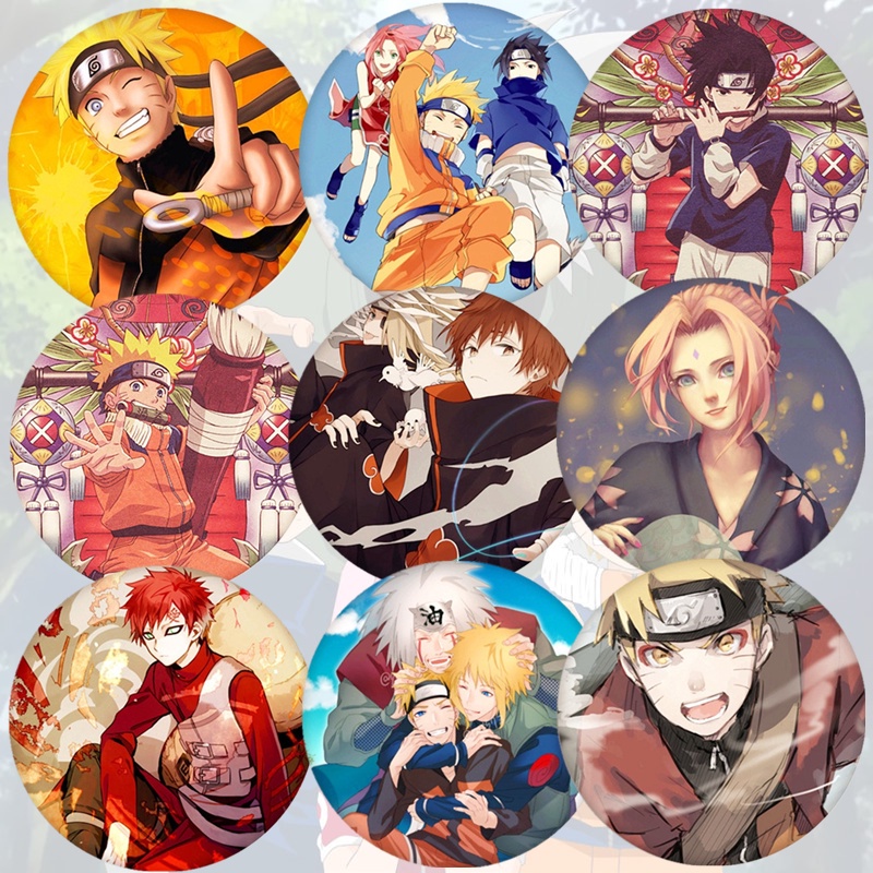 ❀ Naruto - Huy Hiệu Anime ❀ 1 Huy Hiệu Cài Áo Hình Anime 58MM (Series 02: 9)