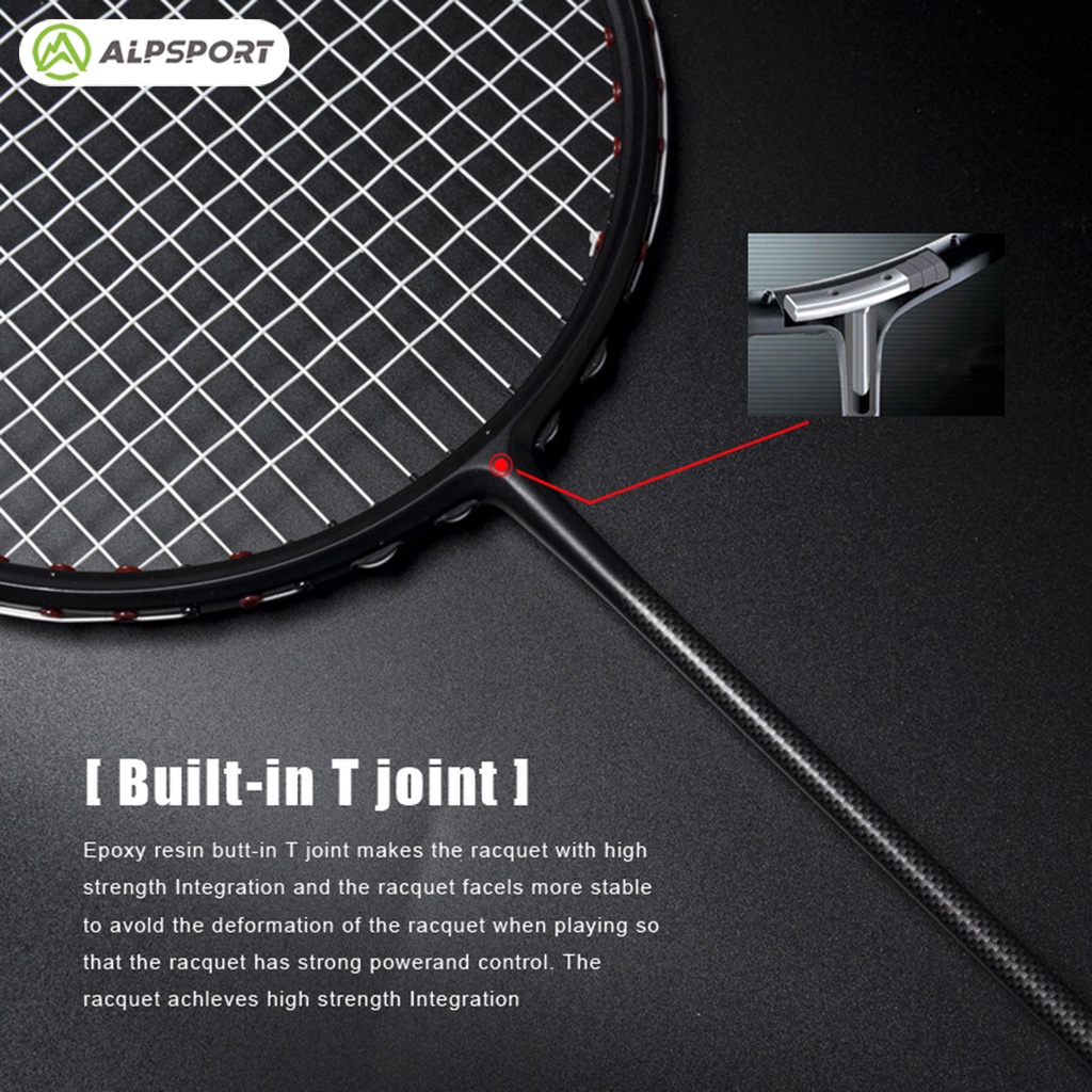 Bộ 2 Vợt Cầu Lông ALP XHP 6U 72g G4 T700 100% Carbon 30Lbs Siêu Nhẹ Chất Lượng Cao