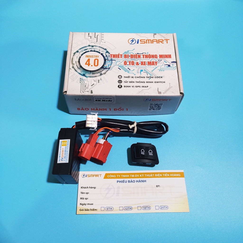 Mạch Passing ISMART 3 chế độ Mạch Tắt Mở đèn xe Honda, Passing tắt đèn xe máy