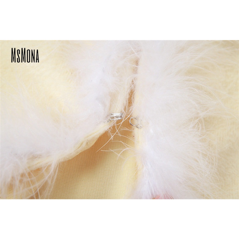 MsMona Bộ Đồ Thời Trang 2023 Cổ Chữ V Ôm Dáng Phối Màu Tương Phản Quyến Rũ Cho Nữ