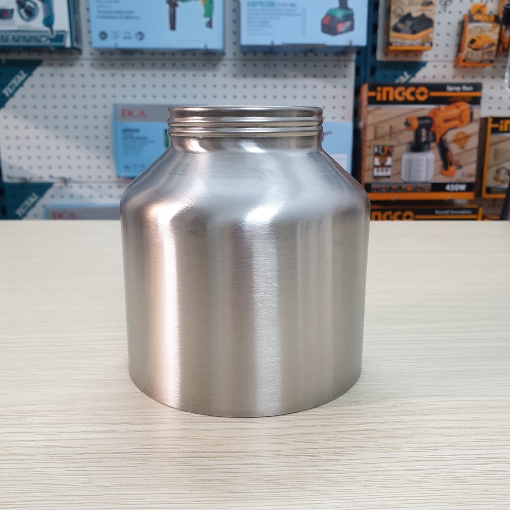 Bình nhôm đựng sơn 800ml dùng cho máy phun sơn iNGCO và Total