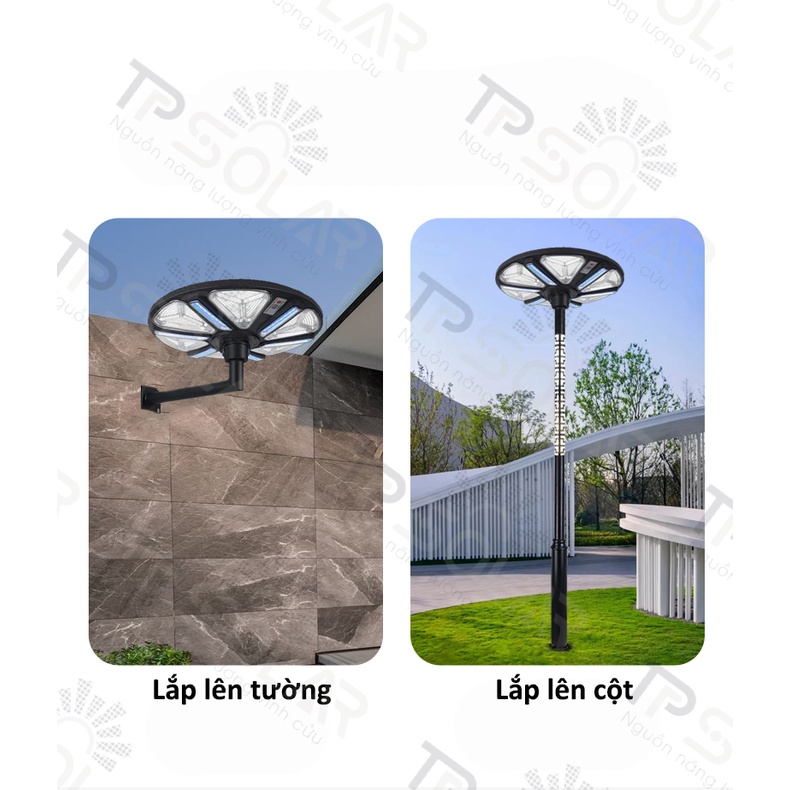 Đèn Sân Vườn Năng Lượng Mặt Trời UFO TPSolar TP-U600RGB Công Suất 600W Chiếu Sáng 7 Màu, Chống Nước IP67