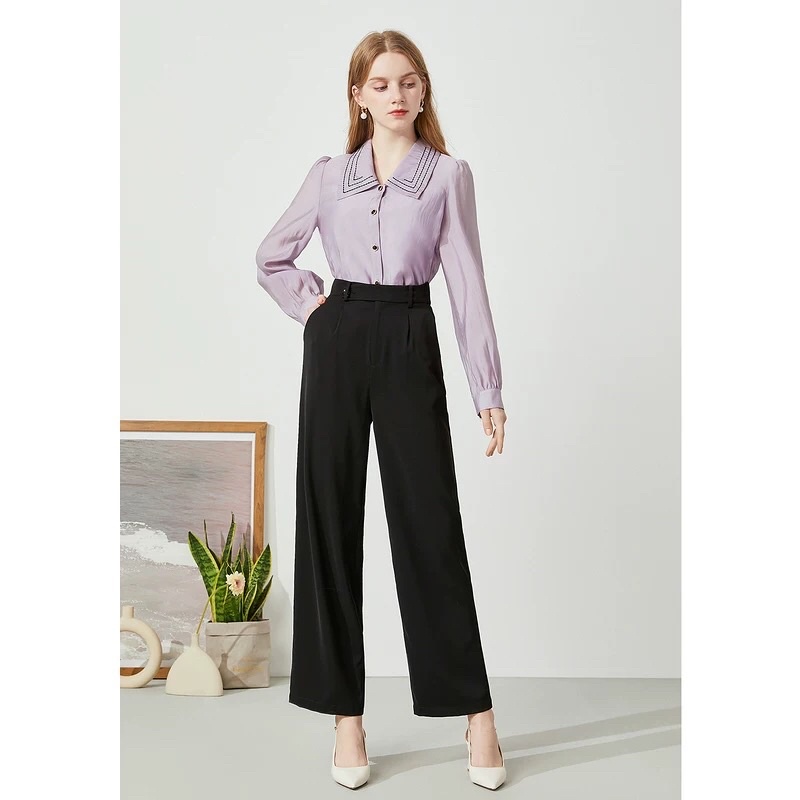 Áo sơ mi tím CHIU-SHUI