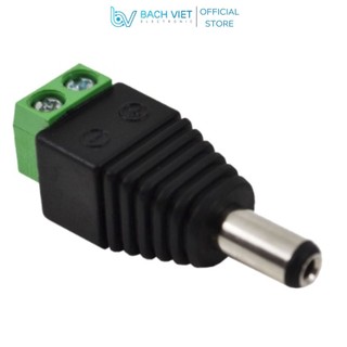 Đầu nối điện Domino 2 sang jack 5.5 DC đực và cái, đầu nối dây, nguồn điện. Jack nguồn DC