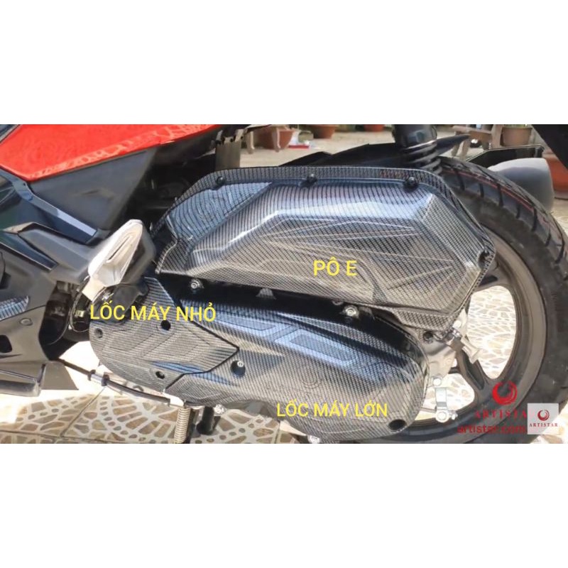 Phụ Kiện Air Blade 2022-2023 Bản 125/160 Carbon,  Ốp Xe AB Airblade 2023 Cacbon, Đồ Chơi Xe AB