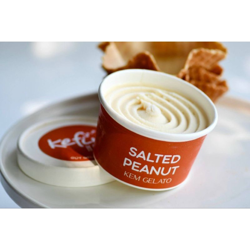 Salted Peanut Kefir Gelato
