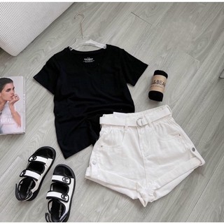 ÁO THUN GIẤY CỔ TIM