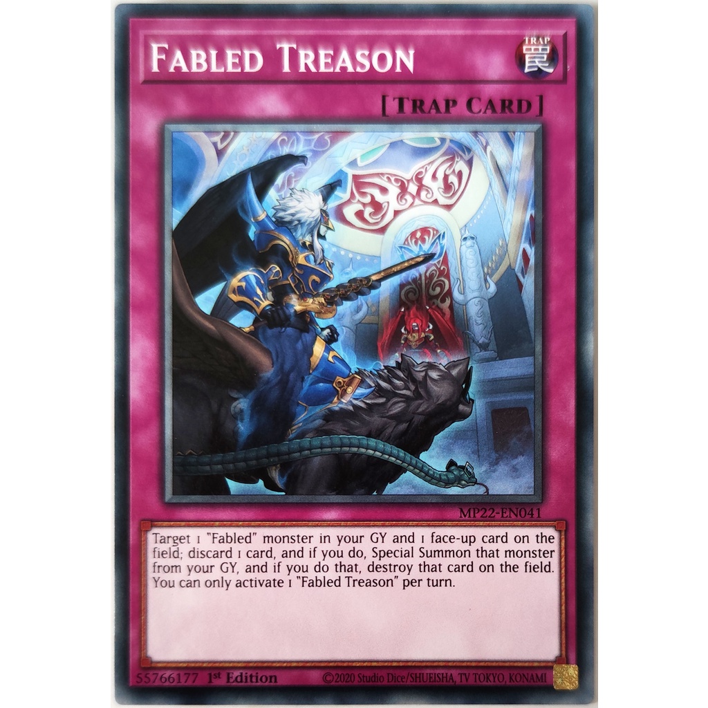 [Thẻ Yugioh] Fabled Treason |EN| Common