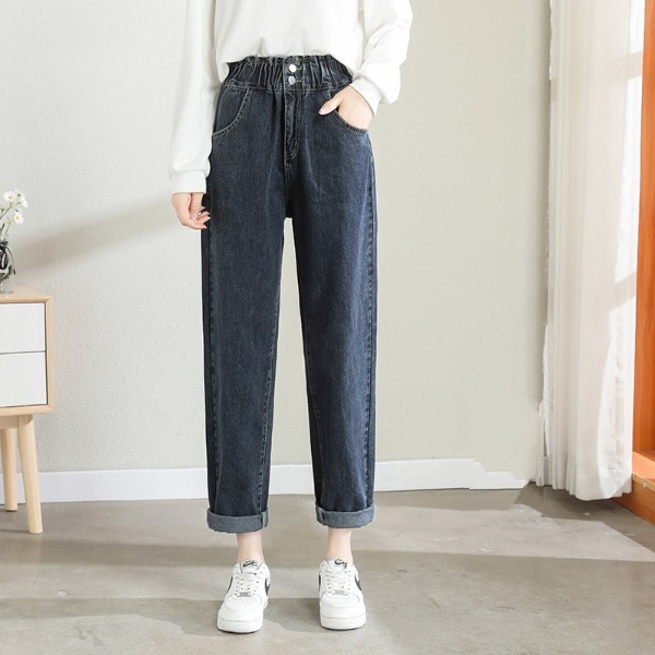 (50-90 KG) QUẦN JEAN BAGGY LƯNG THUN BASIC FORM ĐẸP CHUẨN CHO NÀNG XUỐNG PHỐ