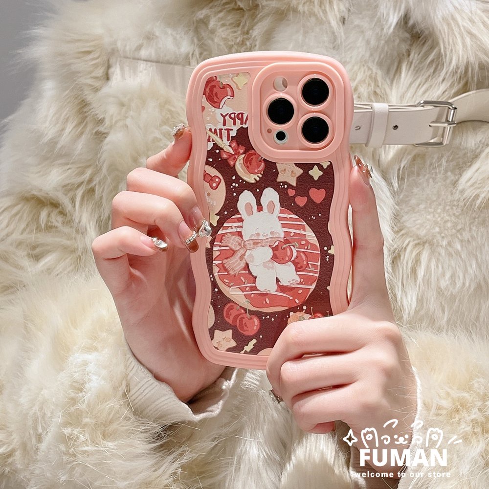 Ốp Điện Thoại Da Cừu Hình Bánh Donut Và Thỏ Dễ Thương Cho Huawei Y9 Y7 Pro 2019 Mate 50 40 30 Pro P50 P40 P30 Pro
