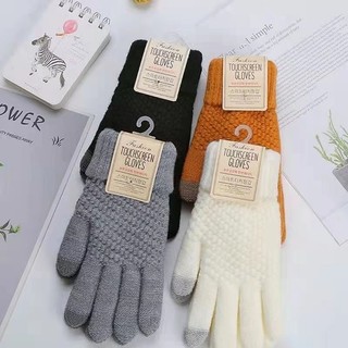 Găng tay len nữ Ulzzang giữ ấm thu đông Cảm Ứng phong cách Hàn Quốc - FuYu House