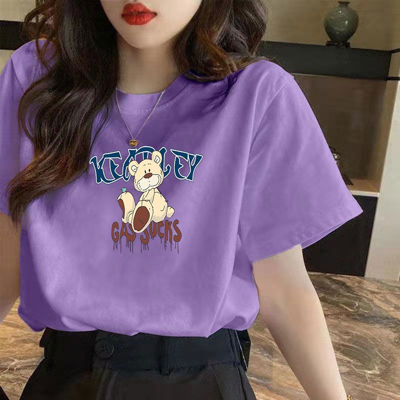 NRVP Áo thun tay ngắn dáng rộng plus size 4XL phong cách Hàn Quốc thời trang cho nam và nữ