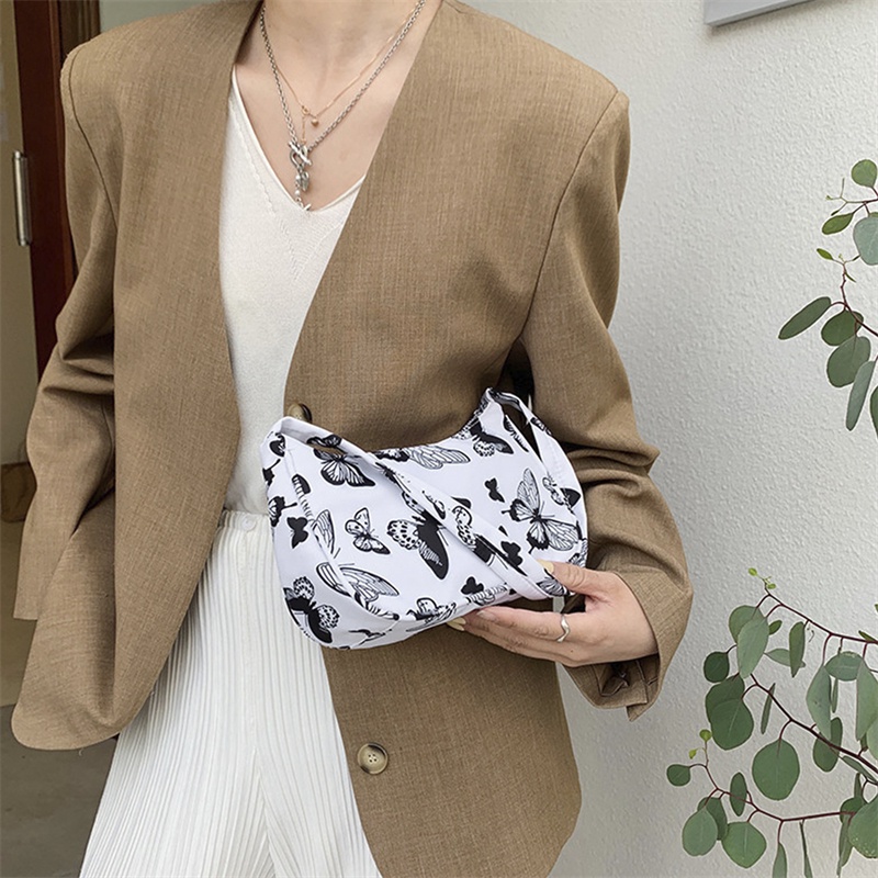Túi Xách Mini Họa Tiết Da Báo / Ngựa Vằn / Bươm Bướm Phong Cách Retro Thanh Lịch Dành Cho Nữ