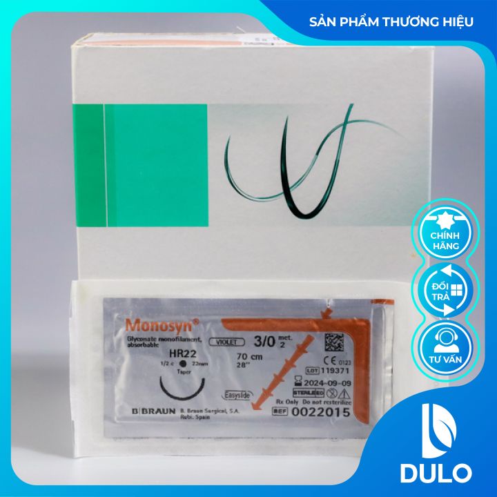 Chỉ phẫu thuật Monosyn 3/0