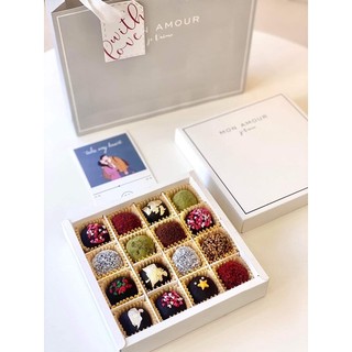 [Set 10] hộp đựng socola (chocolate) 16 viên (ko kèm thiệp)