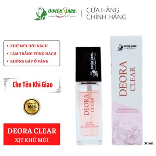 Nước hoa deora clear chai dạng xịt,khử mùi hôi nách, thâm nách, ra mồ hôi nách lọ 50ml