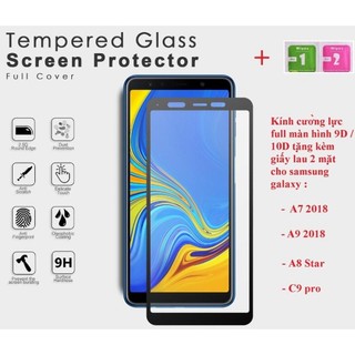 Kính cường lực samsung a8 star j4+/ j6/ j6+/ j8/ j8 +/ a6 2018/ a6 +/ a7 2018/ a8 2018/ a8+ / a9 2018 full màn