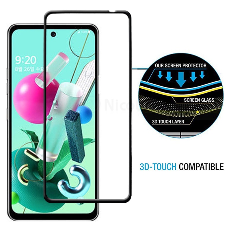 Kính Dán Cường Lực 9H Bảo Vệ Toàn Màn Hình Dành Cho LG Q92 5G