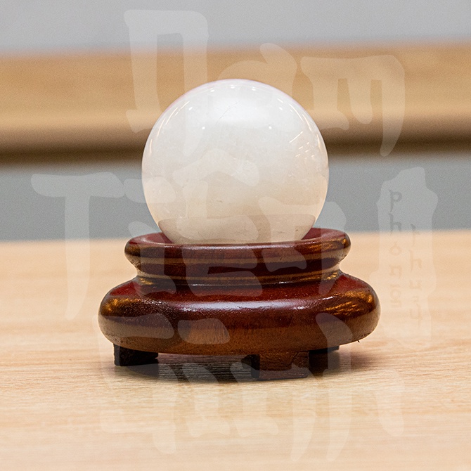 Quả Bi Cầu Đá Thạch Anh Trắng Cùi Dừa Vật Phẩm Trang Trí Nội Thất Phong Thủy[NAM TIÊN SINH]