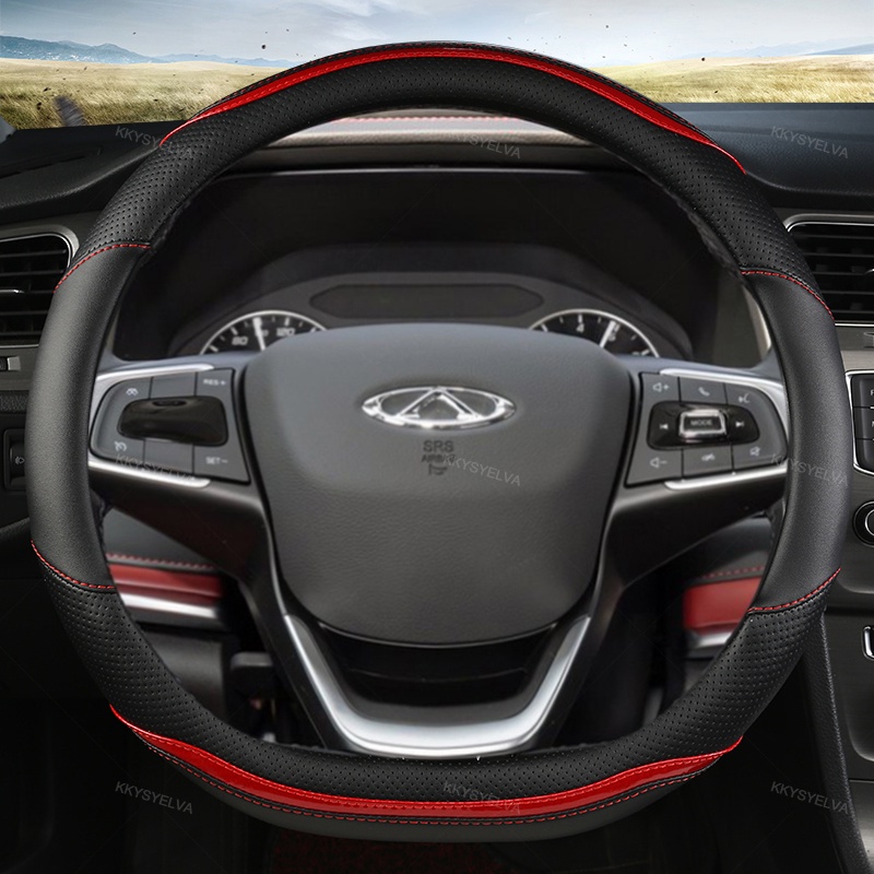 Bọc Vô Lăng Ô Tô Sợi Carbon + Da Cho Chery Tiggo 8 Arrizo 5 Pro Gx 5x eQ7 Chery Tiggo 7 Pro 2018 Phụ