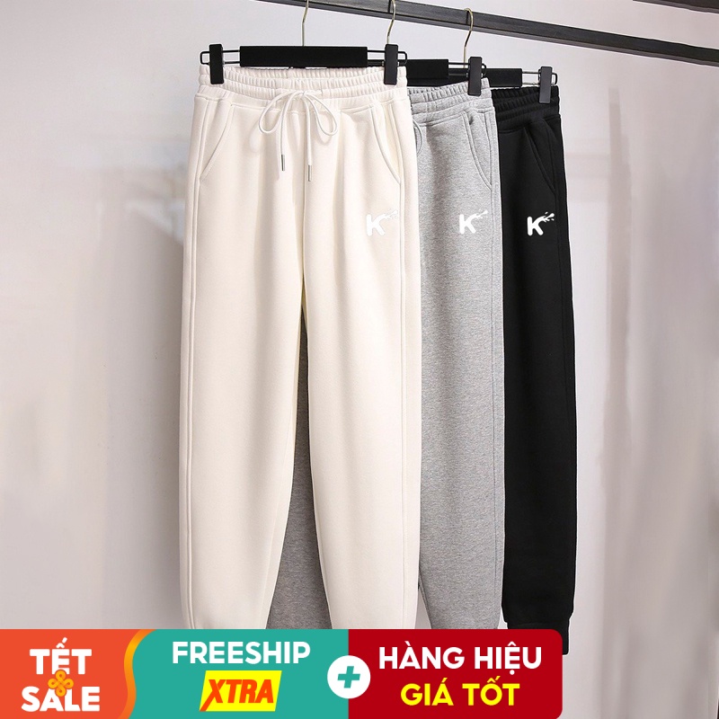 Quần Nỉ Bông Nam Nữ Cao Cấp Chất Vải Dầy Dặn Không Xù Lông