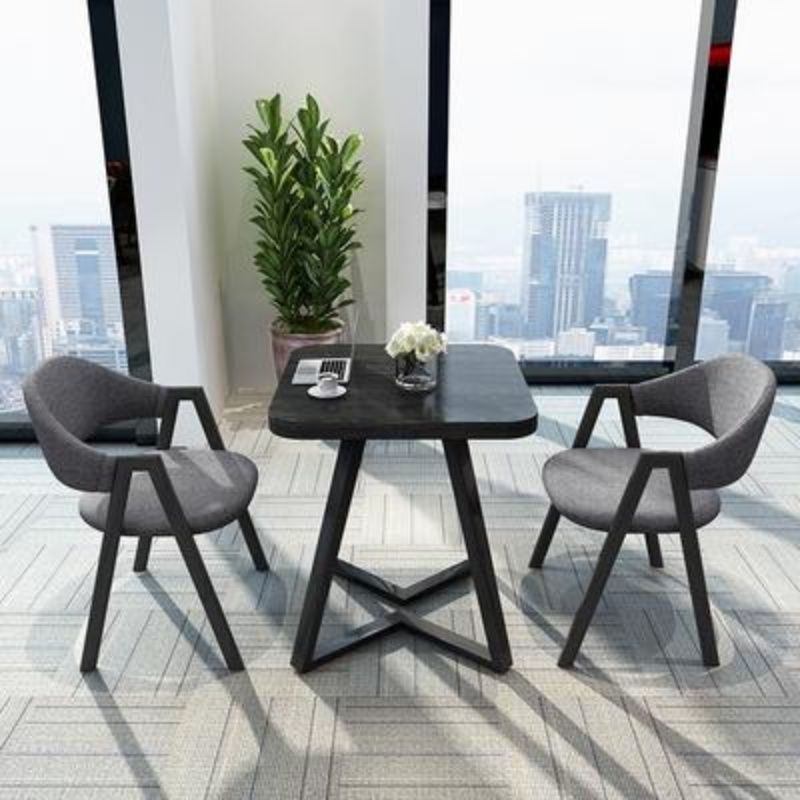 Negotiation Table and Chair Combination Small Apartment Balcony Small Square Reception Table Simple 