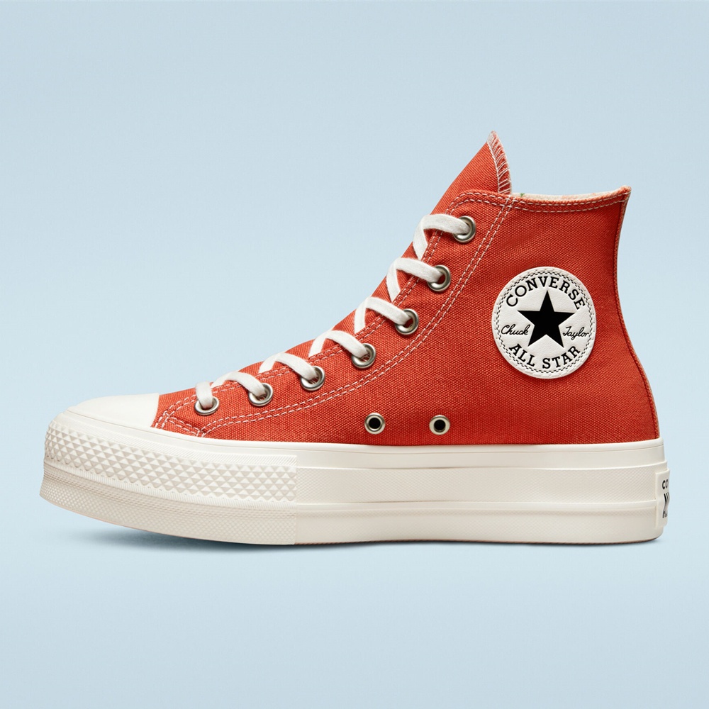 Giày Sneaker Converse Chuck All Star Peaches Đế Xuồng Thêu Họa Tiết Thời Trang Cho Nữ-1596