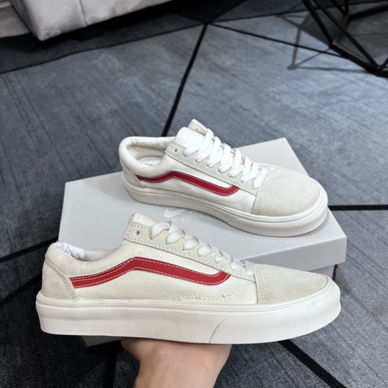 Giày Vans Stye36 Marshmallow Racing Red White