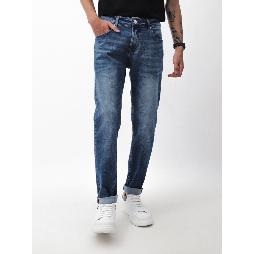 QUẦN BÒ - QUẦN JEAN - L.C - BLUE  - FORM SLIM FIT - CODE: 221258