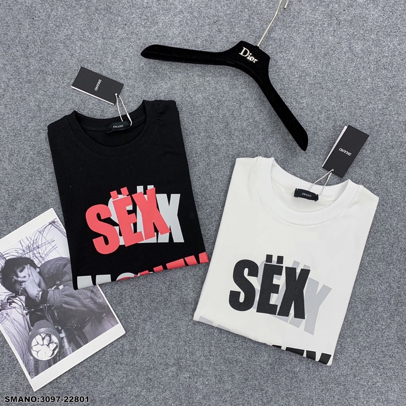 Áo Sex Money Drug Vintage Mác GUCI Đen Trắng - Áo phông tay lỡ Nam Nữ Premium In Chữ Sex Money Drug